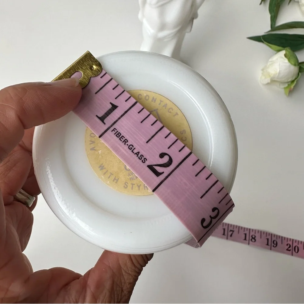 VTG Avon SKIN SO SOFT 2 Milk Glass Bottles